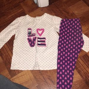 “Love Top” with Heart Leggings